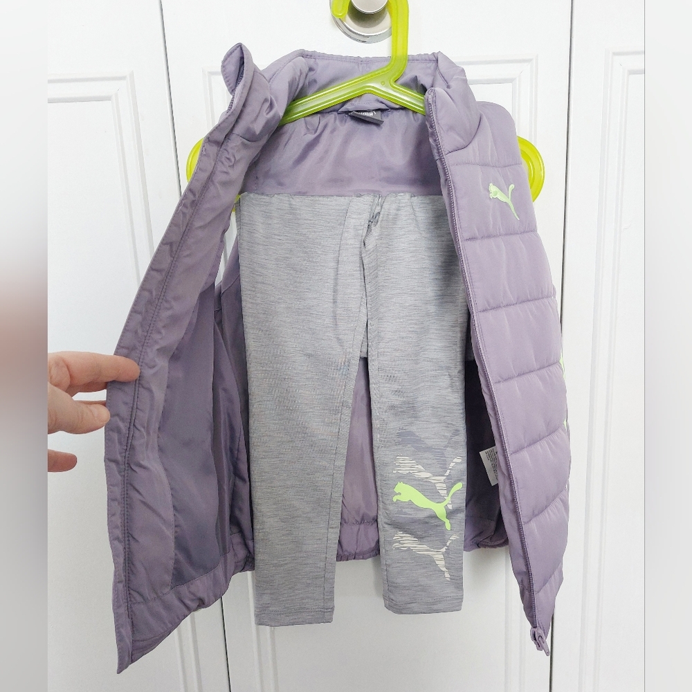 Puma Toddler Girls 2ps set, vest, leggings. Size 5